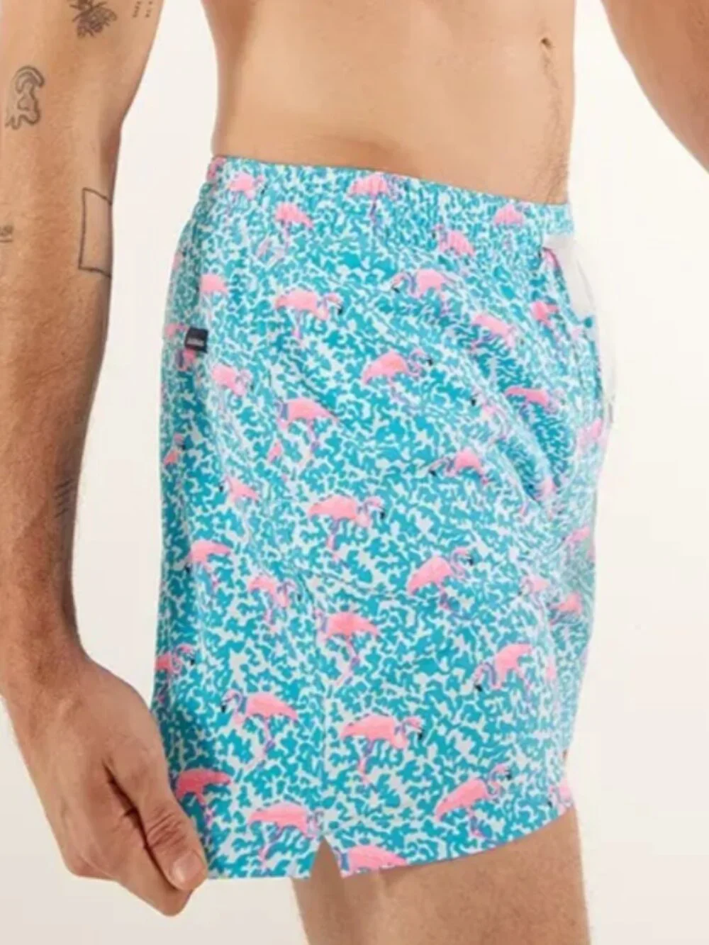 chubbies The Domingos Are For Flamingos Swim Shorts Size M
